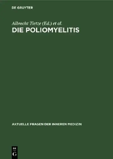 Cover of Die Poliomyelitis