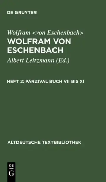 Cover of Parzival Buch VII bis XI