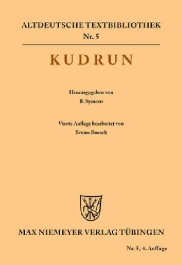 Cover of Kudrun