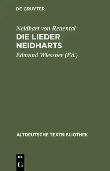 Cover of Die Lieder Neidharts