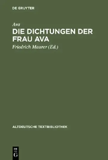 Cover of Die Dichtungen der Frau Ava