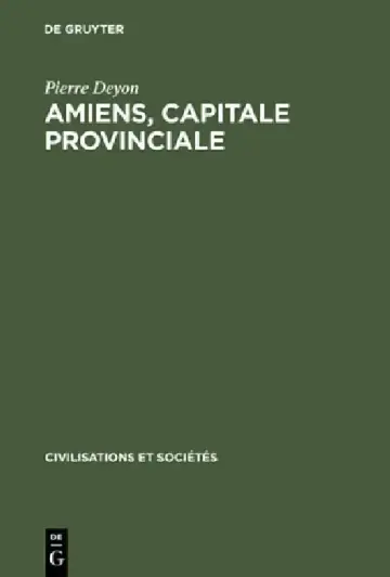 Cover of Amiens, capitale provinciale