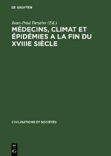 Cover of Médecins, climat et épidémies a la fin du XVIIIe siècle