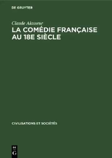 Cover of La Comédie Française Au 18e Siècle