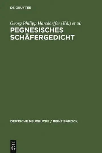 Cover of Pegnesisches Schäfergedicht