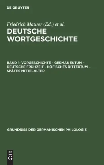 Cover of Vorgeschichte - Germanentum - Deutsche Frühzeit - Höfisches Rittertum - Spätes Mittelalter