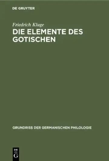 Cover of Die Elemente Des Gotischen