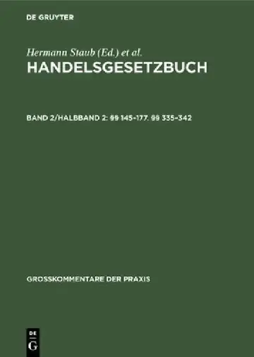 Cover of §§ 145-177. §§ 335-342