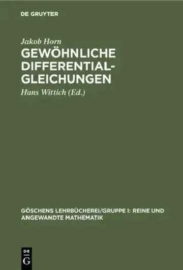 Cover of Gewöhnliche Differentialgleichungen