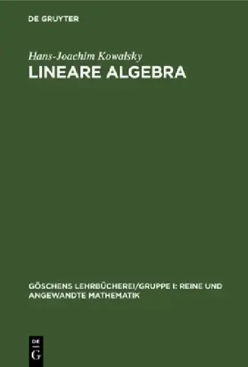 Cover of Lineare Algebra
