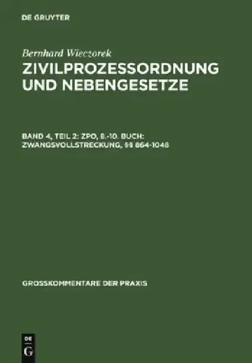 Cover of ZPO, 8.-10. Buch
