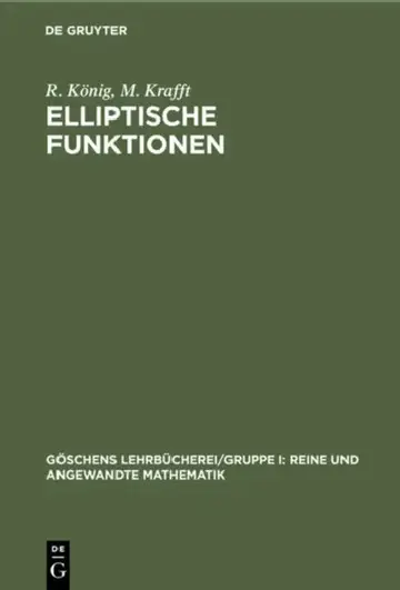 Cover of Elliptische Funktionen