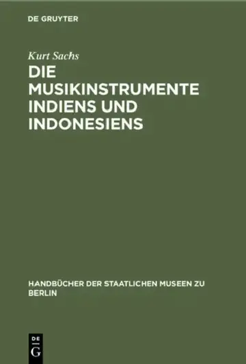 Cover of Die Musikinstrumente Indiens Und Indonesiens