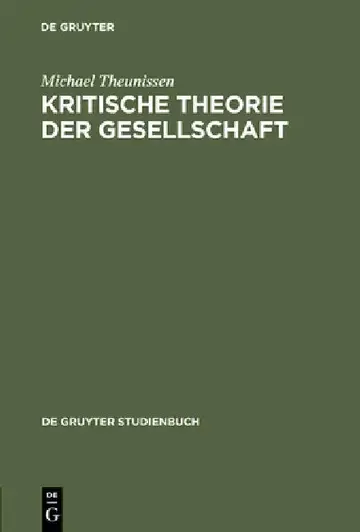 Cover of Kritische Theorie Der Gesellschaft