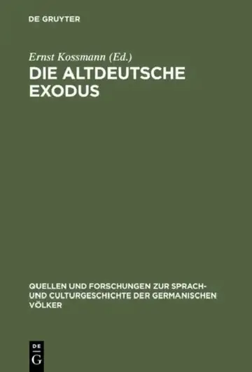 Cover of Die altdeutsche Exodus