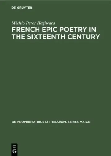 Cover of French Epic Poetry in the Sixteenth Century