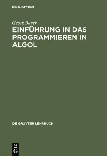 Cover of Einführung in das Programmieren in Algol