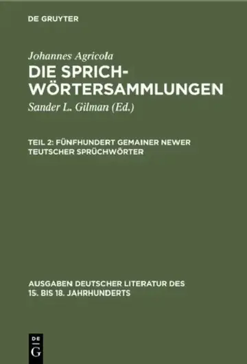 Cover of Fünfhundert Gemainer Newer Teutscher Sprüchwörter