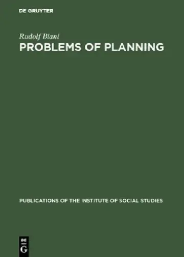 Cover of Problems of Planning