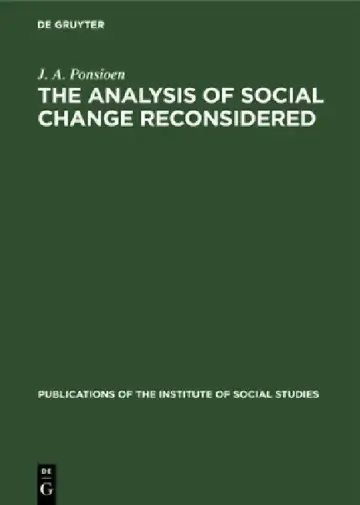 Cover of The Analysis of Social Change Reconsidered