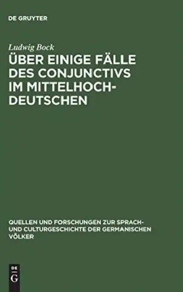 Cover of Über einige Fälle des Conjunctivs im Mittelhochdeutschen