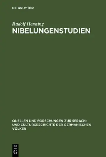 Cover of Nibelungenstudien