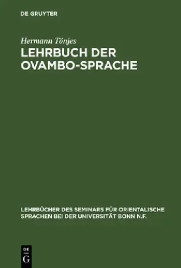 Cover of Lehrbuch der Ovambo-Sprache