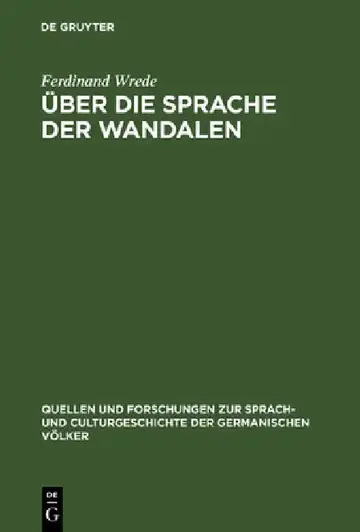 Cover of Über die Sprache der Wandalen