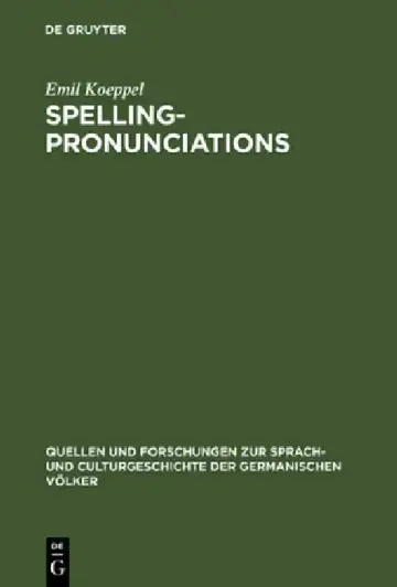 Cover of Spelling-pronunciations