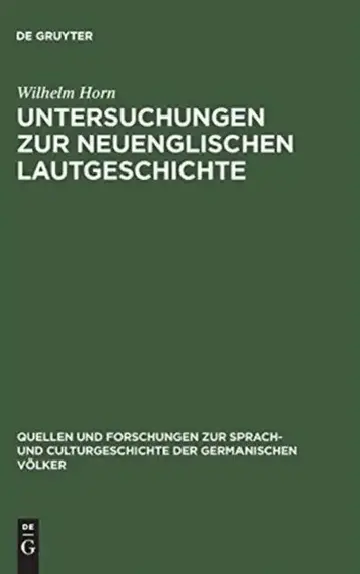 Cover of Untersuchungen Zur Neuenglischen Lautgeschichte