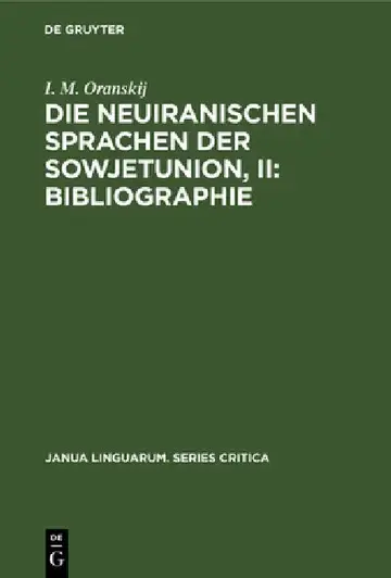 Cover of Die neuiranischen Sprachen der Sowjetunion, II
