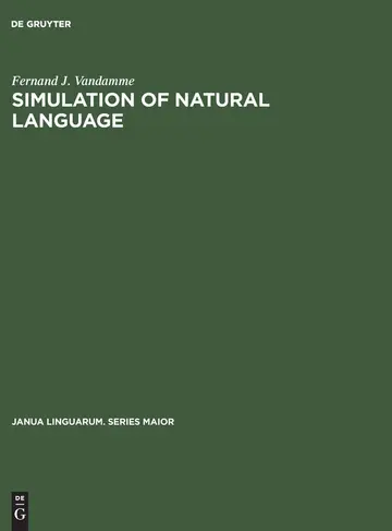Cover of Simulation of natural language
