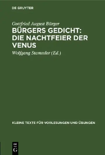 Cover of Bürgers Gedicht