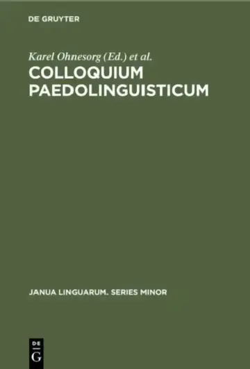 Cover of Colloquium Paedolinguisticum