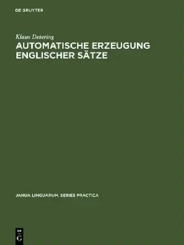 Cover of Automatische Erzeugung Englischer Sätze