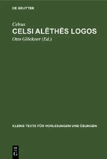 Cover of Celsi Alēthēs Logos