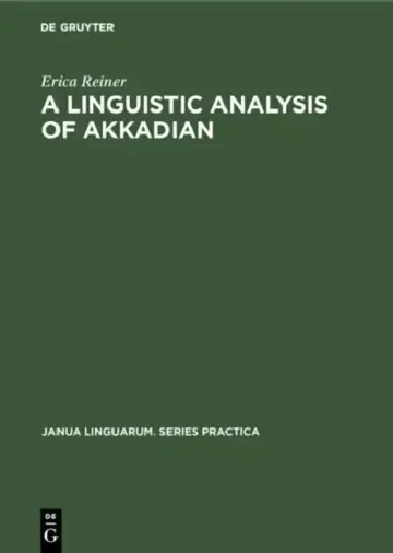 Cover of A Linguistic Analysis of Akkadian