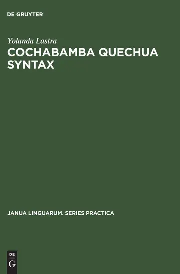 Cover of Cochabamba Quechua Syntax