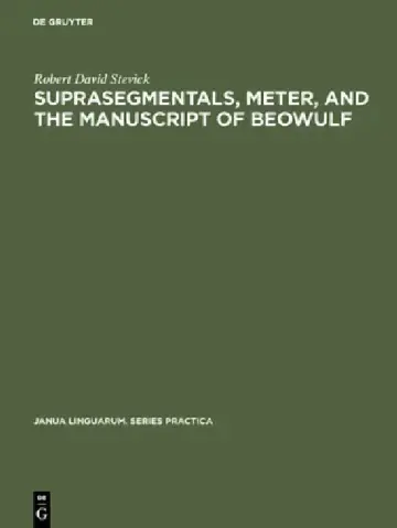 Cover of Suprasegmentals, Meter, and the Manuscript of Beowulf