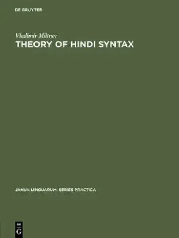 Cover of Theory of Hindi Syntax