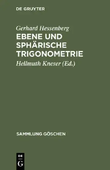 Cover of Ebene und sphärische Trigonometrie