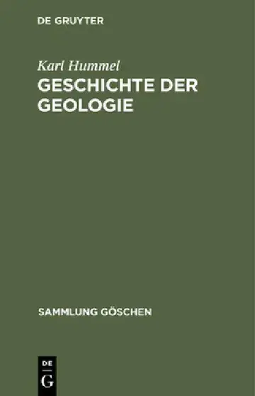 Cover of Geschichte der Geologie