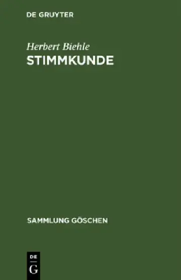 Cover of Stimmkunde