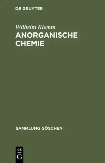 Cover of Anorganische Chemie