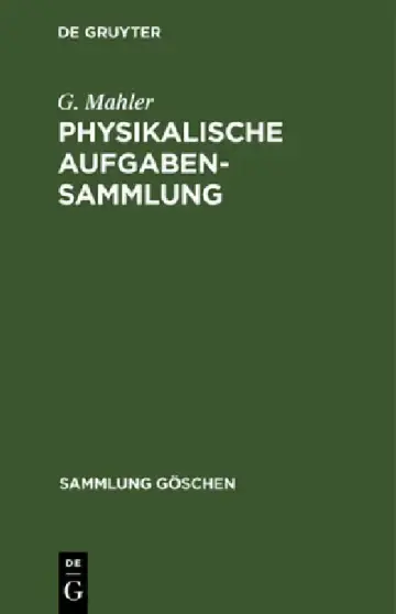 Cover of Physikalische Aufgabensammlung