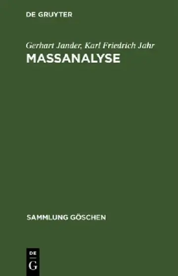 Cover of Massanalyse