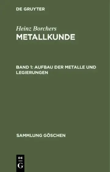Cover of Aufbau Der Metalle Und Legierungen