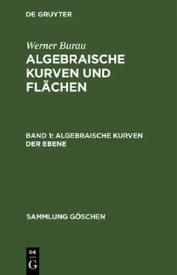 Cover of Algebraische Kurven der Ebene