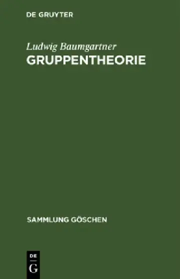 Cover of Gruppentheorie
