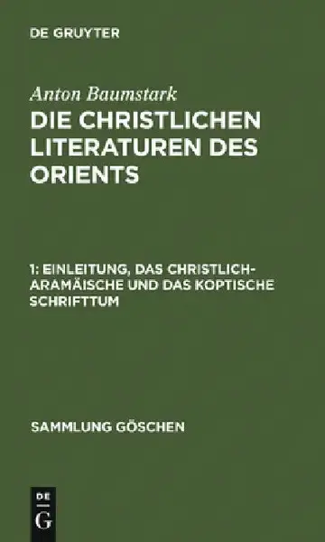 Cover of Einleitung, Das Christlich-Aramäische Und Das Koptische Schrifttum